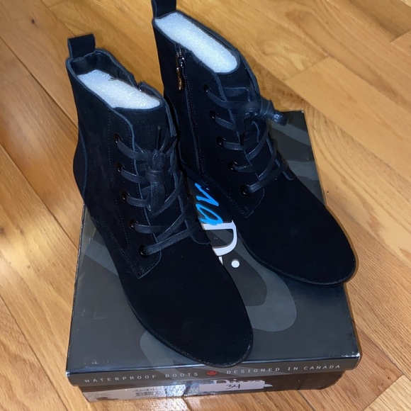 NEW AquaDiva Darie Water Resistant Suede Bootie size 38/7 - Picture 8 of 12